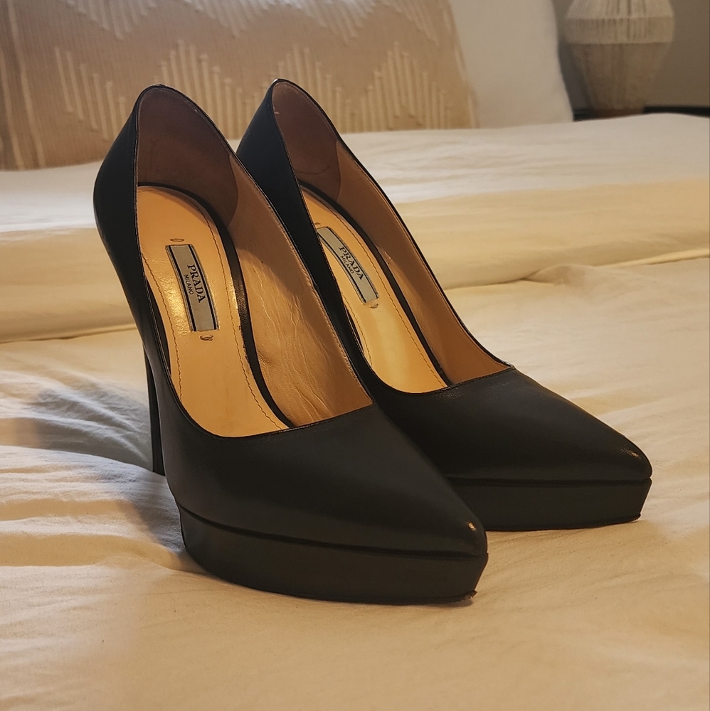 Prada Platform Pumps Size 7.5